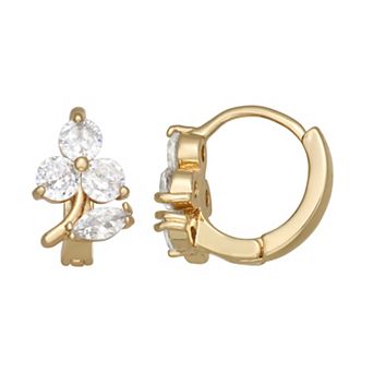 lonna & lilly Gold Tone Simulated Stone Hoop Earrings