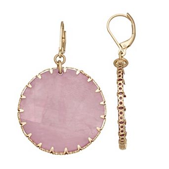 lonna & lilly Gold Tone Disc Drop Earrings