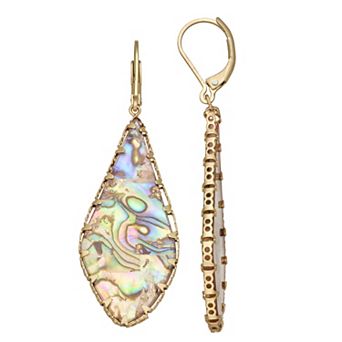 lonna & lilly Gold Tone Large Flat Drop Earrings