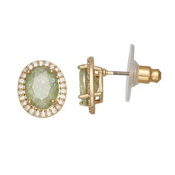 lonna & lilly Gold Tone Cubic Zirconia Stud Earrings