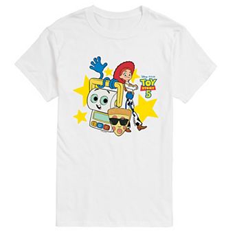 Big & Tall Disney's Toy Story 5 Smarty Pants & Jessie Short Sleeve Graphic T-Shirt