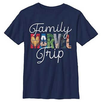 Boys 6-20 Marvel Family Trip Short Sleeve Graphic Tee