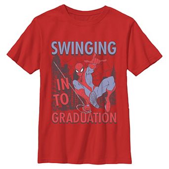 Boys 6-20 Marvel Spider-Man Swinging Into Graduation Graphic Tee