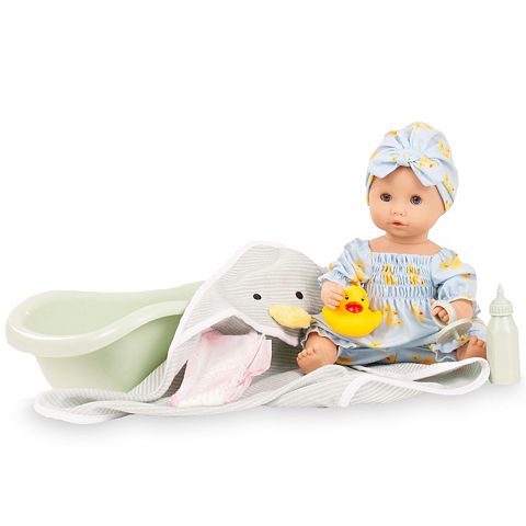Детские куклы Gotz Sleepy Aquini 13-Inch Drink & Wet Bath Doll with Tub & Accessories