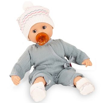 Gotz Muffin Baby 13-Inch Soft Body Doll with Pacifier & Knit Hat