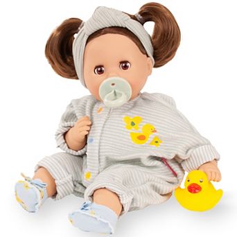 Gotz Cosy Aquini Little Duck 13-Inch Floating Bath Doll with Pacifier & Collectible Toy