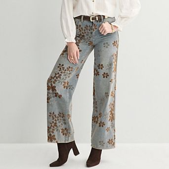 Women's BB Dakota Ultra 90 Jacquard Floral Jeans