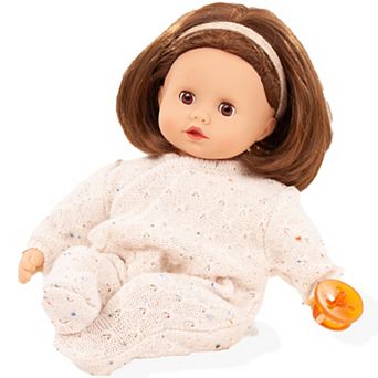Gotz Muffin: Cozy Knits 13-inch Doll Soft-Body Outfit & Pacifier Collectible Toy