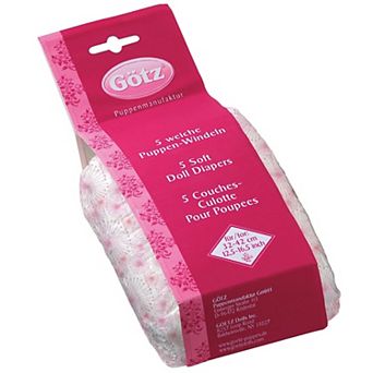 Gotz 5-Pack Happy Flower Doll Diapers Baby Doll Accessory