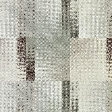 Sun Zero Sterling Gradient Geometric 100% Blackout Single Window Curtain Panel