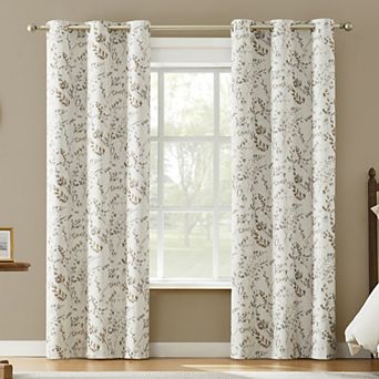 Sun Zero Bria 100% Blackout Grommet Single Window Curtain Panel
