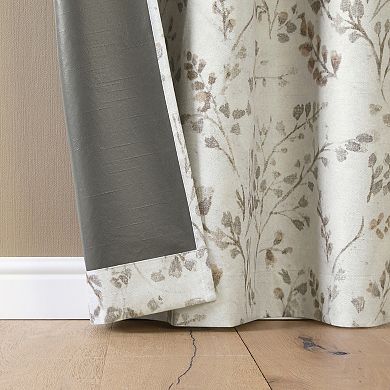 Sun Zero Bria 100% Blackout Grommet Single Window Curtain Panel