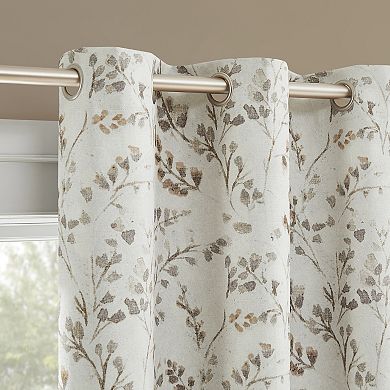 Sun Zero Bria 100% Blackout Grommet Single Window Curtain Panel