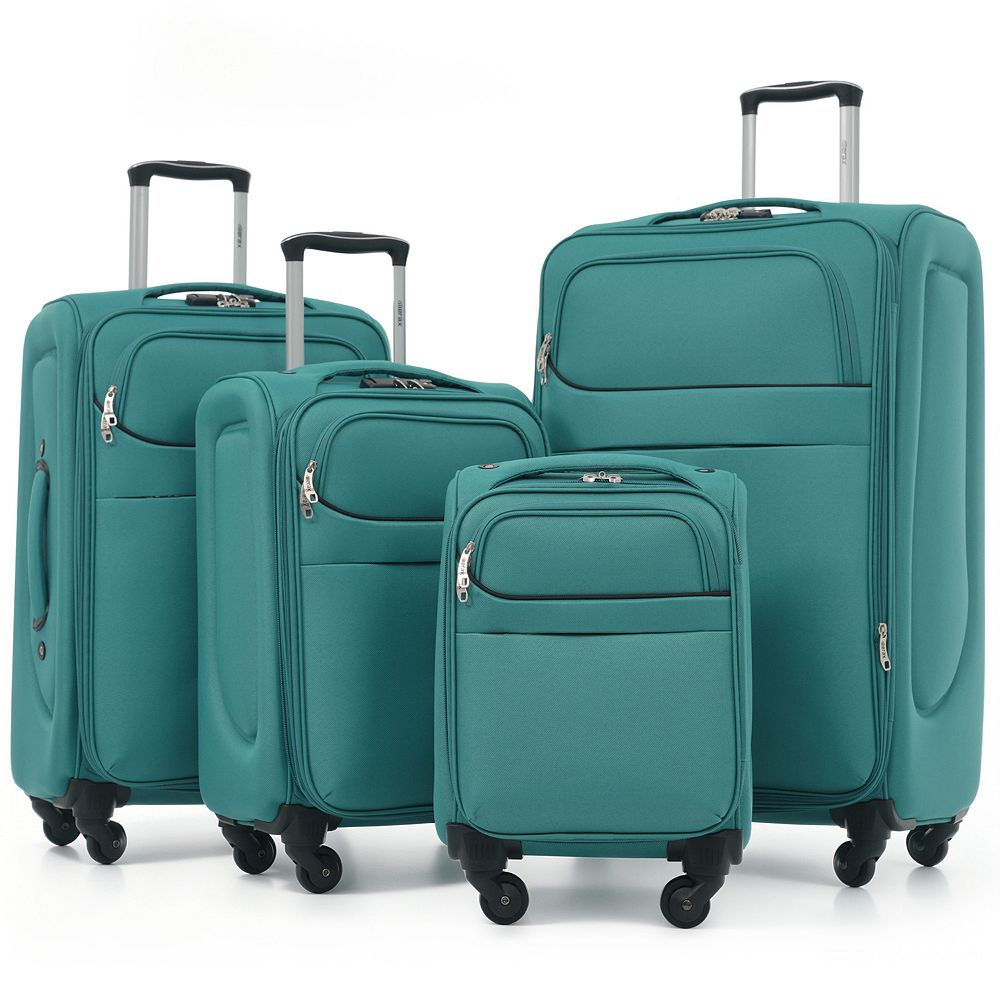 Merax 4-Piece Softside Luggage Set Expandable Suitcases with