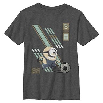 Boys 6-20 Despicable Minions Me Kick The Ball Graphic Tee