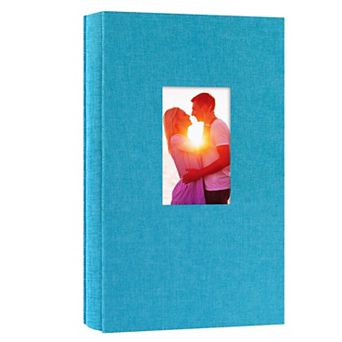 Linen Photo Album 4x6 300 Photos Cover Window Family Wedding Anniversary