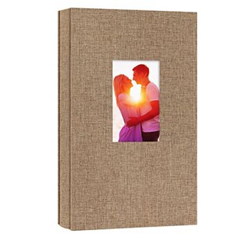Linen Photo Album 4x6 300 Photos Cover Window Family Wedding Anniversary