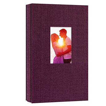 Linen Photo Album 4x6 300 Photos Cover Window Family Wedding Anniversary
