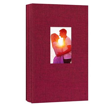 Linen Photo Album 4x6 300 Photos Cover Window Family Wedding Anniversary