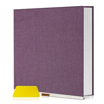 Self-Adhesive Scrapbook Photo Album 40 Pages Linen Cover for 4x6 5x7 8x10 Pictures DIY Wedding