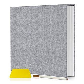 Self-Adhesive Scrapbook Photo Album 40 Pages Linen Cover for 4x6 5x7 8x10 Pictures DIY Wedding