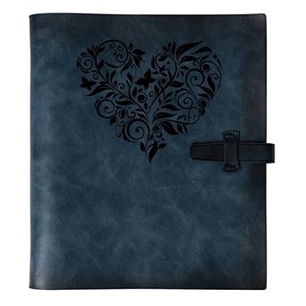 Leather Photo Album 4x6 200 Photos Refillable Scrapbook with Writing Space for Travel Family Wedding