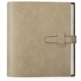 Leather Photo Album 4x6 200 Photos 30 Writing Paper Horizontal Ring Binder 8.5x10 Inch Wedding Gift