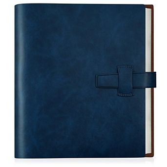 Leather Photo Album 4x6 200 Photos 30 Writing Paper Horizontal Ring Binder 8.5x10 Inch Wedding Gift