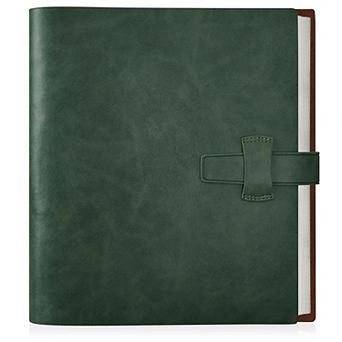 Leather Photo Album 4x6 200 Photos 30 Writing Paper Horizontal Ring Binder 8.5x10 Inch Wedding Gift