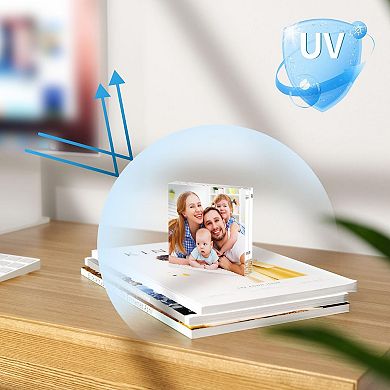Picture Frames 3 Pack Clear Acrylic Magnetic Frameless Double Sided Freestanding Desktop Display