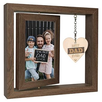 Touches Heart Rotating Picture Frame First Time Family Gift 4x6