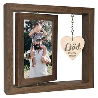 Touches Heart Rotating Picture Frame First Time Family Gift 4x6