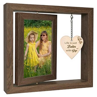 Touches Heart Rotating Picture Frame First Time Family Gift 4x6