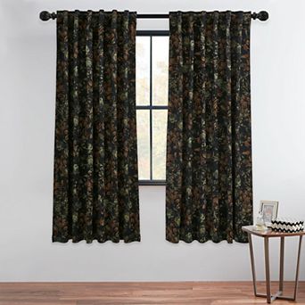 Velvet Curtains Floral Vintage Room Darkening Bedroom Living Room 2 Panels