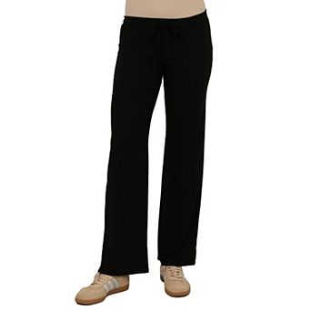 Women's 24Seven Comfort Apparel Wide Leg Sweatpants