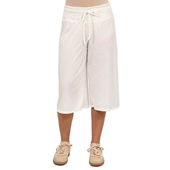 Women's 24Seven Comfort Apparel Drawstring Flared Capri Pants