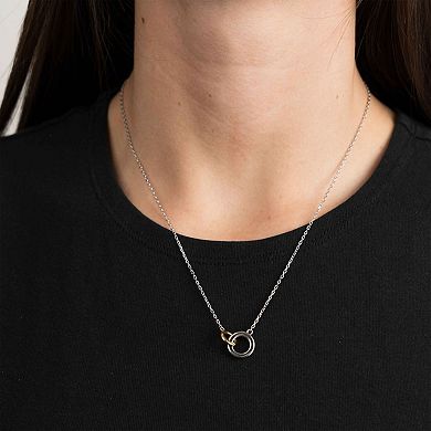 Belinda Jewelz Two-Tone Interconnected Rings Necklace