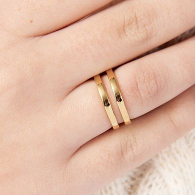 Belinda Jewelz Double Band Open Stacking Ring