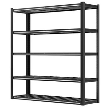 Heavy-Duty Garage Shelving 5 tier Adjustable Metal Storage Rack 3000 lb Capacity Industrial Shelving