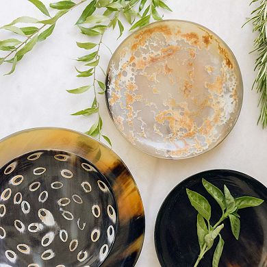 Horn Appetizer Speckled Plate