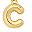 C Gold Tone