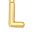 L Gold Tone