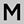 M Silver Tone