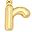 R Gold Tone