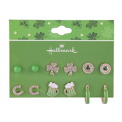 Hallmark St. Patrick's Day 6 pair Stud Earring Set