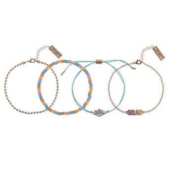 Hallmark 4 pc Pastel Graduation Bracelet Set