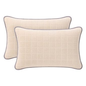 Pillow Protector with Outer Pockets, 2-pack, Breathable Hypoallergenic Cotton