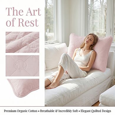 Pillow Protector with Envelope, 1-pack, Breathable Hypoallergenic Cotton, Suitable for Home
