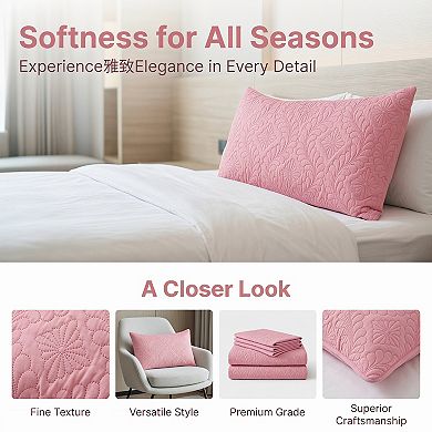 Pillow Protectors with Envelope Standard Size 2 Pcs, Breathable Cotton Throw Pillow Covers