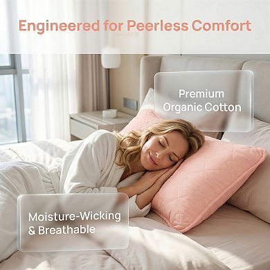 Envelope-style Pillow Protector, 1 Pack,Polyester Quilted Pillow Protector